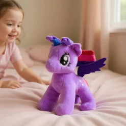 Peluche poupée licorne violette