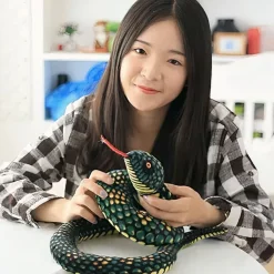 Peluche python vert
