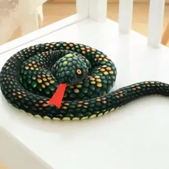 Peluche python vert