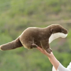 Peluche réaliste loutre toute douce