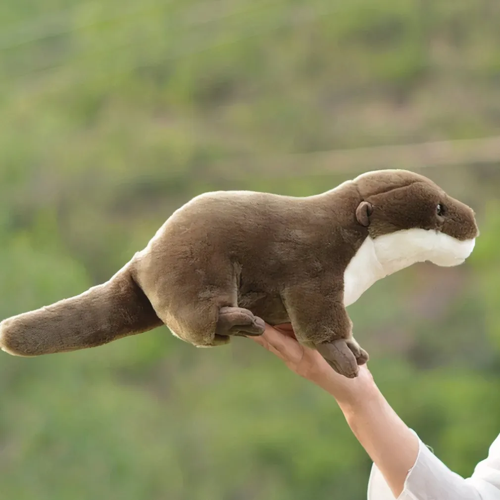 Peluche réaliste loutre toute douce