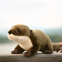 Peluche réaliste loutre toute douce