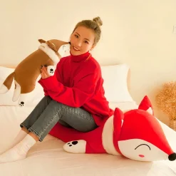 Peluche Renard Kawaii Rouge