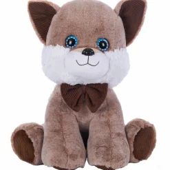 Peluche renard mignonne aux yeux bleus