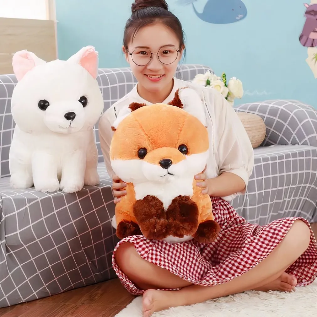Peluche renard mignonne marron Kawaii
