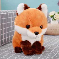 Peluche renard mignonne marron Kawaii