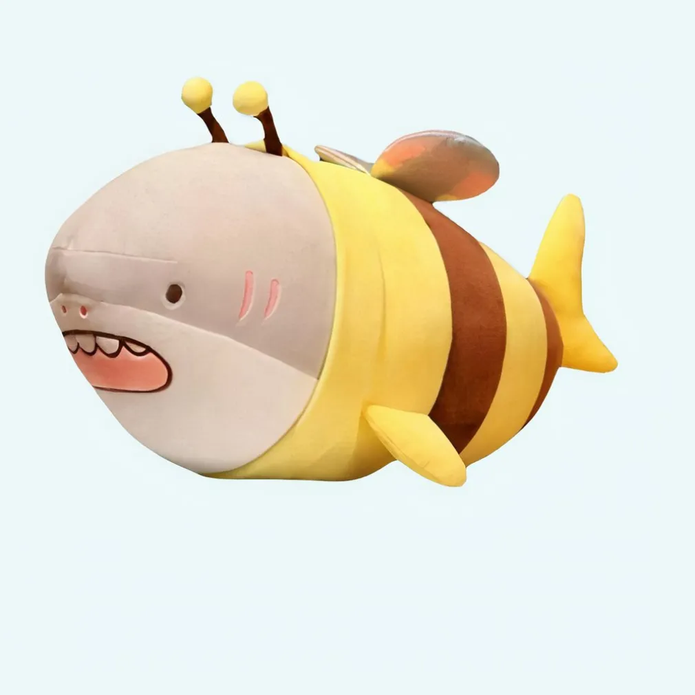 Peluche requin déguisée en abeille