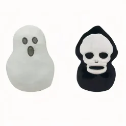 Peluche réversible fantôme tête de mort