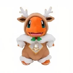Peluche Salamèche renne de Noël