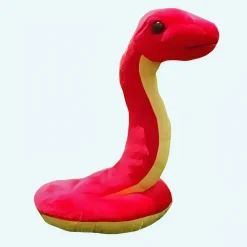 Peluche serpent rouge trop mignon