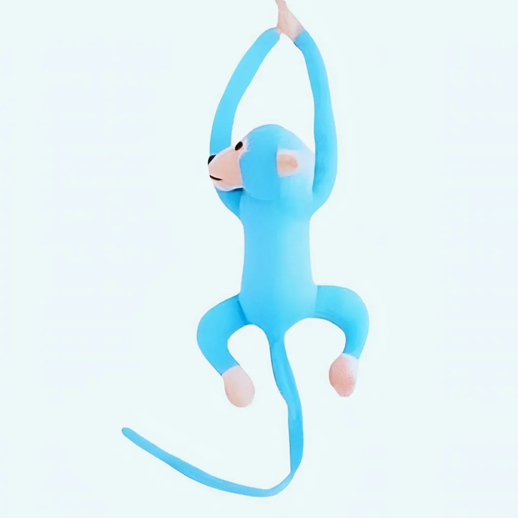 Peluche singe kawaii longue queue bleue