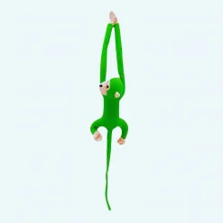 Peluche singe kawaii longue queue verte