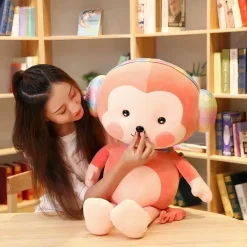 Peluche singe rouge kawaii