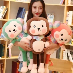 Peluche singe rouge kawaii