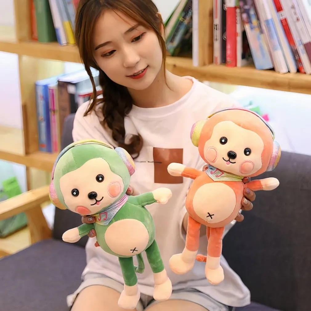 Peluche singe verte kawaii