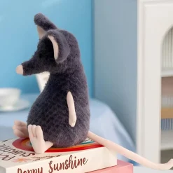 Peluche souris grise toute douce