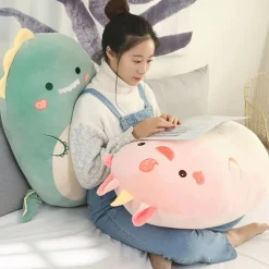 Peluche Squishmallow dinosaure tout doux