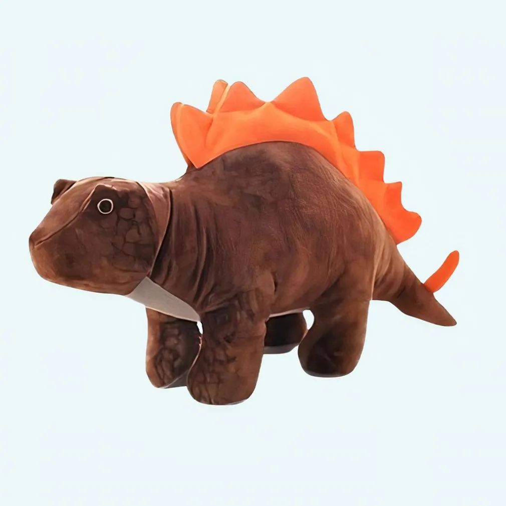 Peluche stégosaure marron