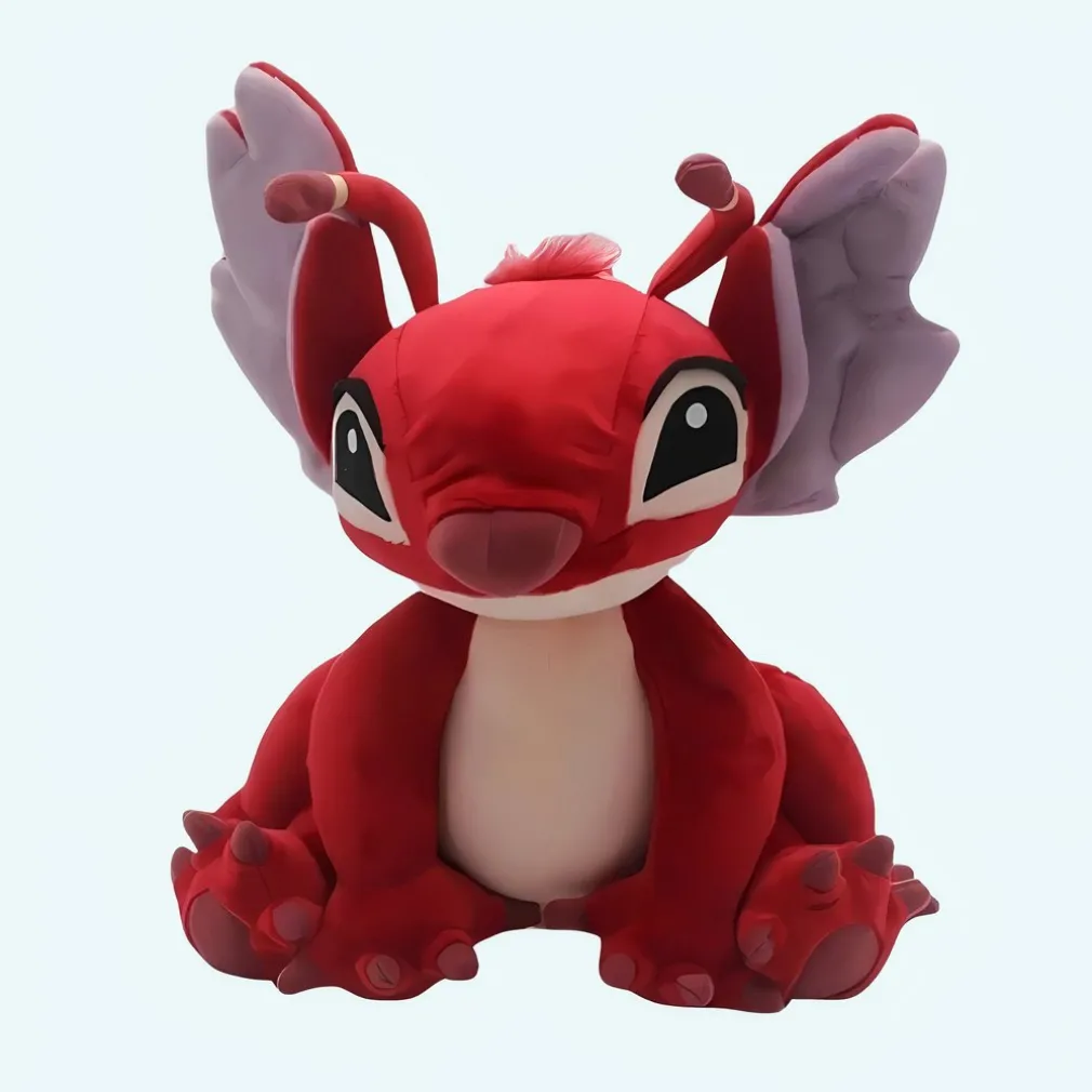 Peluche Stitch dragon rouge