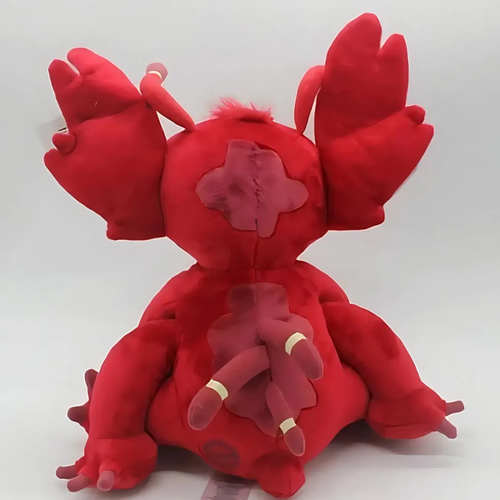 Peluche Stitch dragon rouge