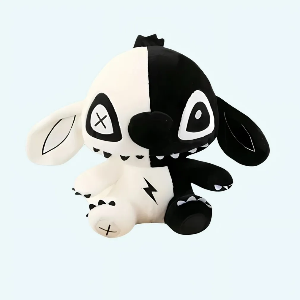 Peluche Stitch noire et blanche