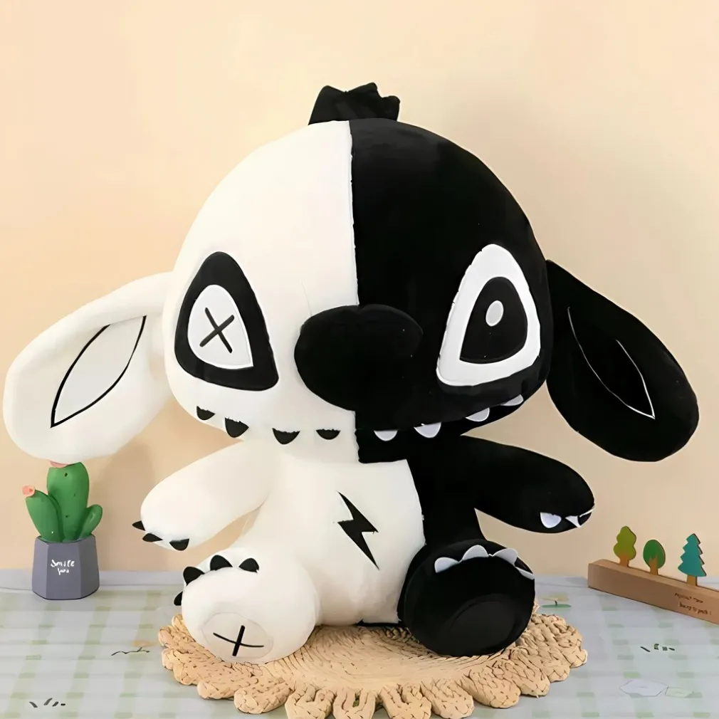 Peluche Stitch noire et blanche