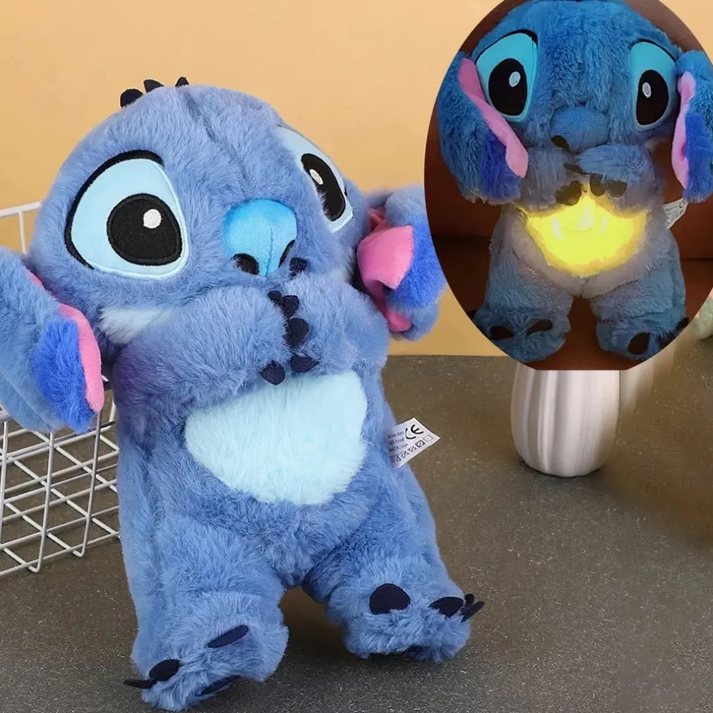 Peluche Stitch qui respire avec berceuse apaisante