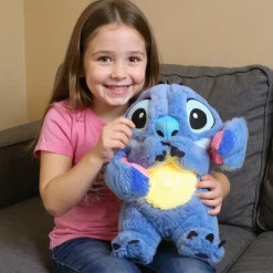 Peluche Stitch qui respire avec berceuse apaisante