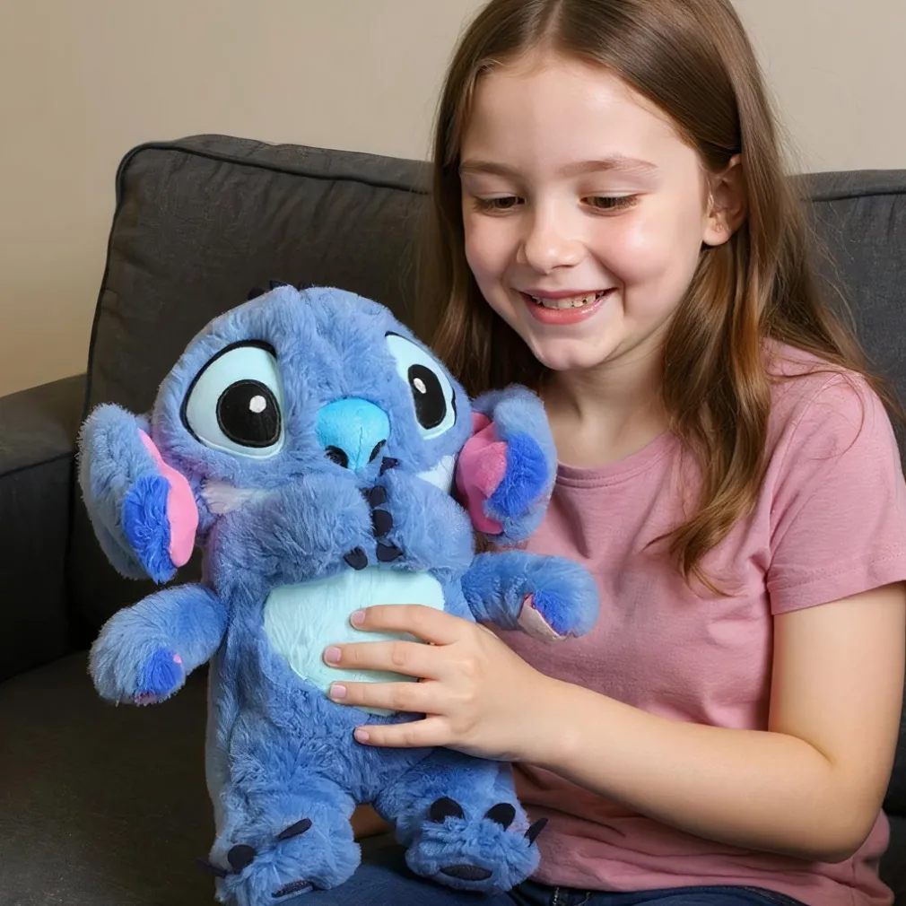 Peluche Stitch qui respire avec berceuse apaisante