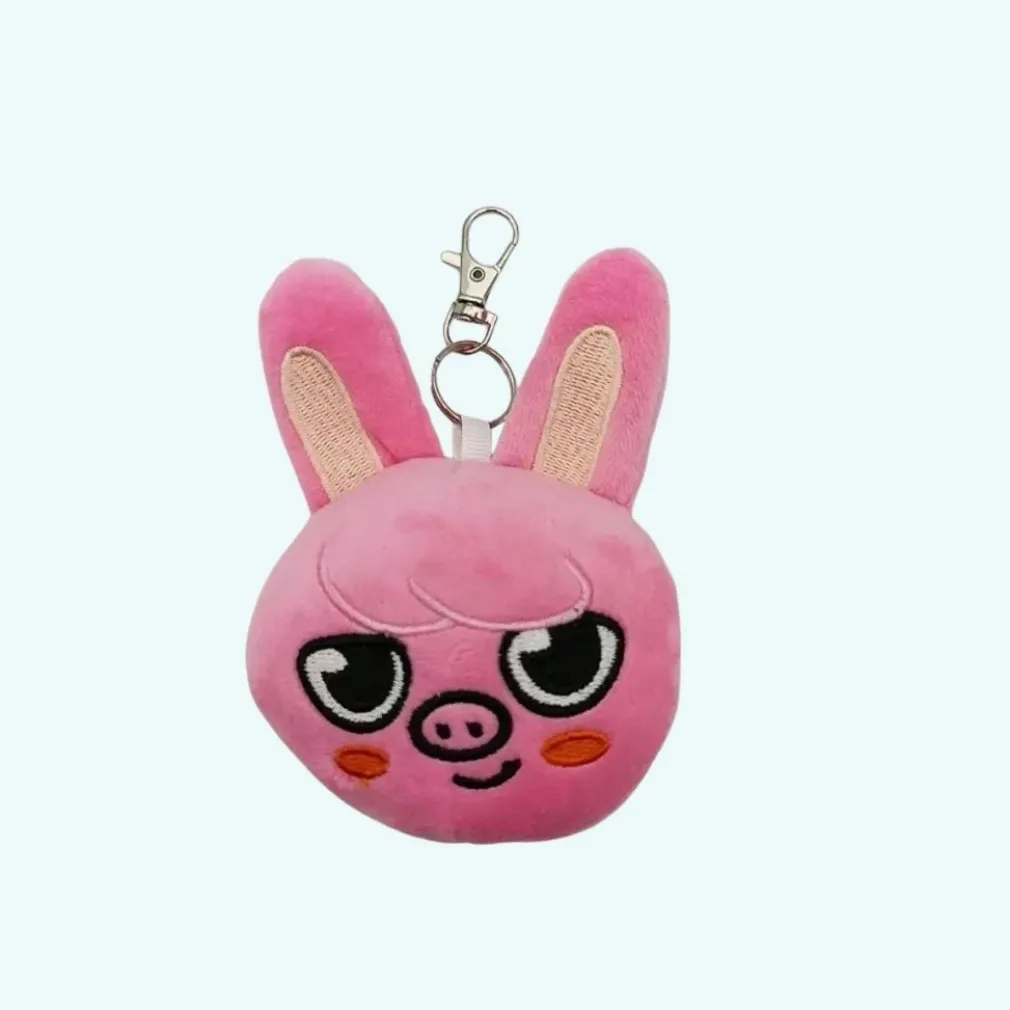 Peluche Stray Kids Changbin porte-clef lapin rose kawaii