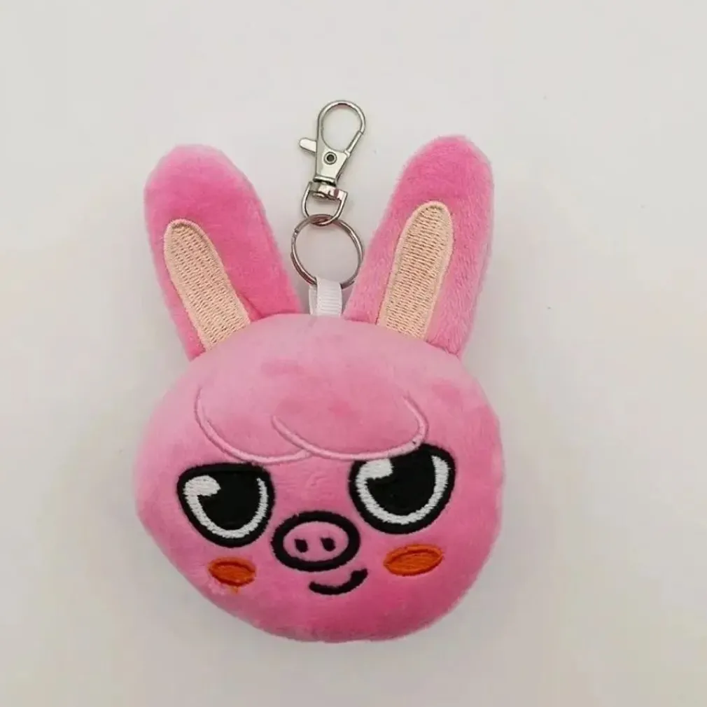 Peluche Stray Kids Changbin porte-clef lapin rose kawaii