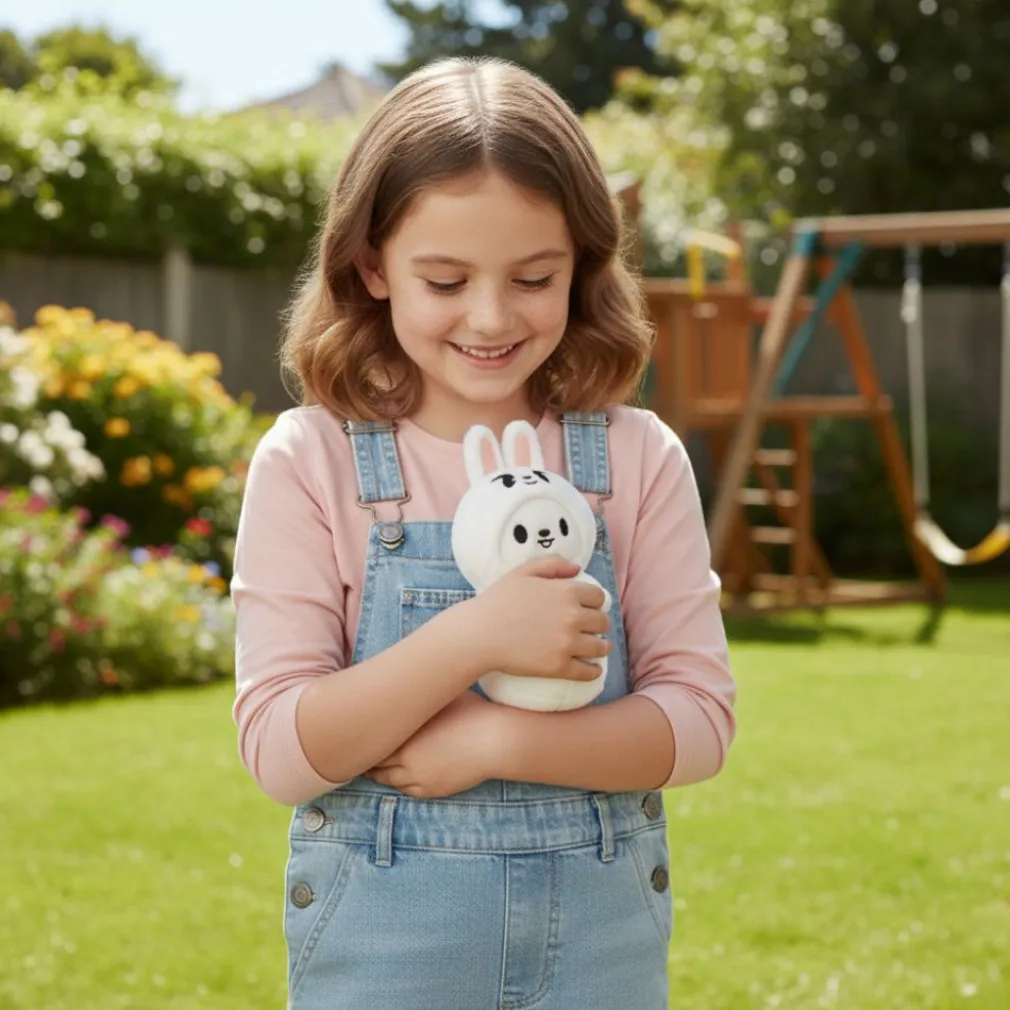Peluche Stray Kids du lapin blanc de Lee Know style kawaii