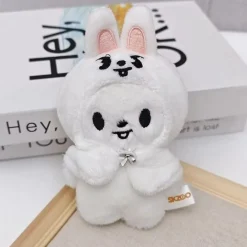 Peluche Stray Kids du lapin blanc de Lee Know style kawaii