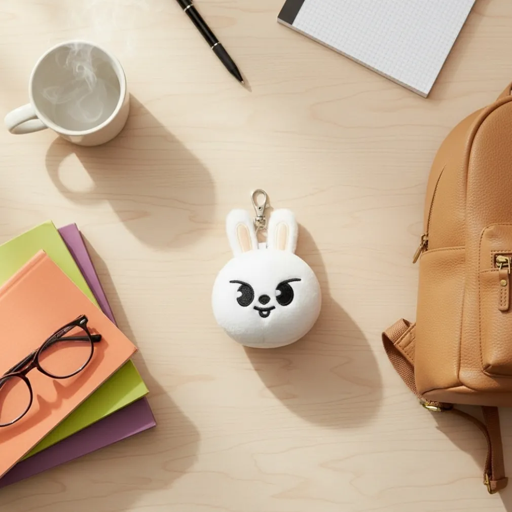 Peluche Stray Kids Lee Know porte-clef lapin kawaii