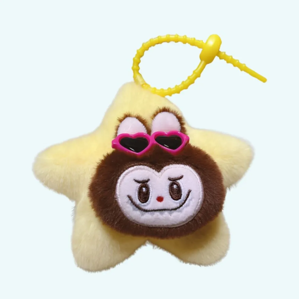 Peluche style Labubu porte-clé étoile