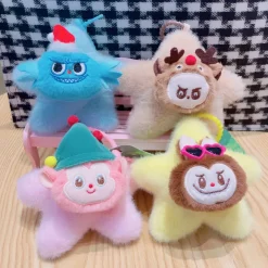 Peluche style Labubu porte-clé étoile