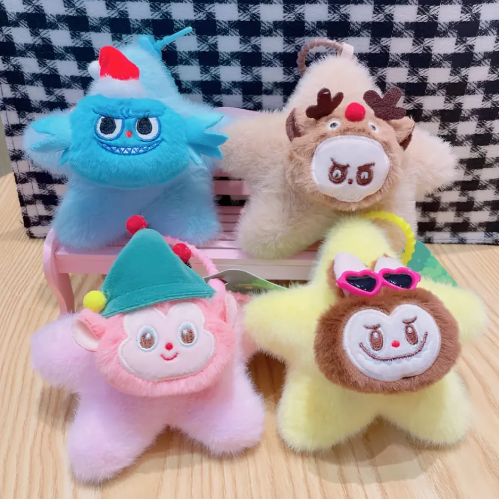 Peluche style Labubu porte-clé étoile