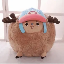 Peluche Tony Chopper One Piece en boule bleu