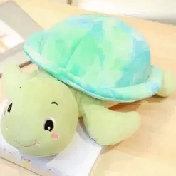 Peluche tortue bleue à croquer
