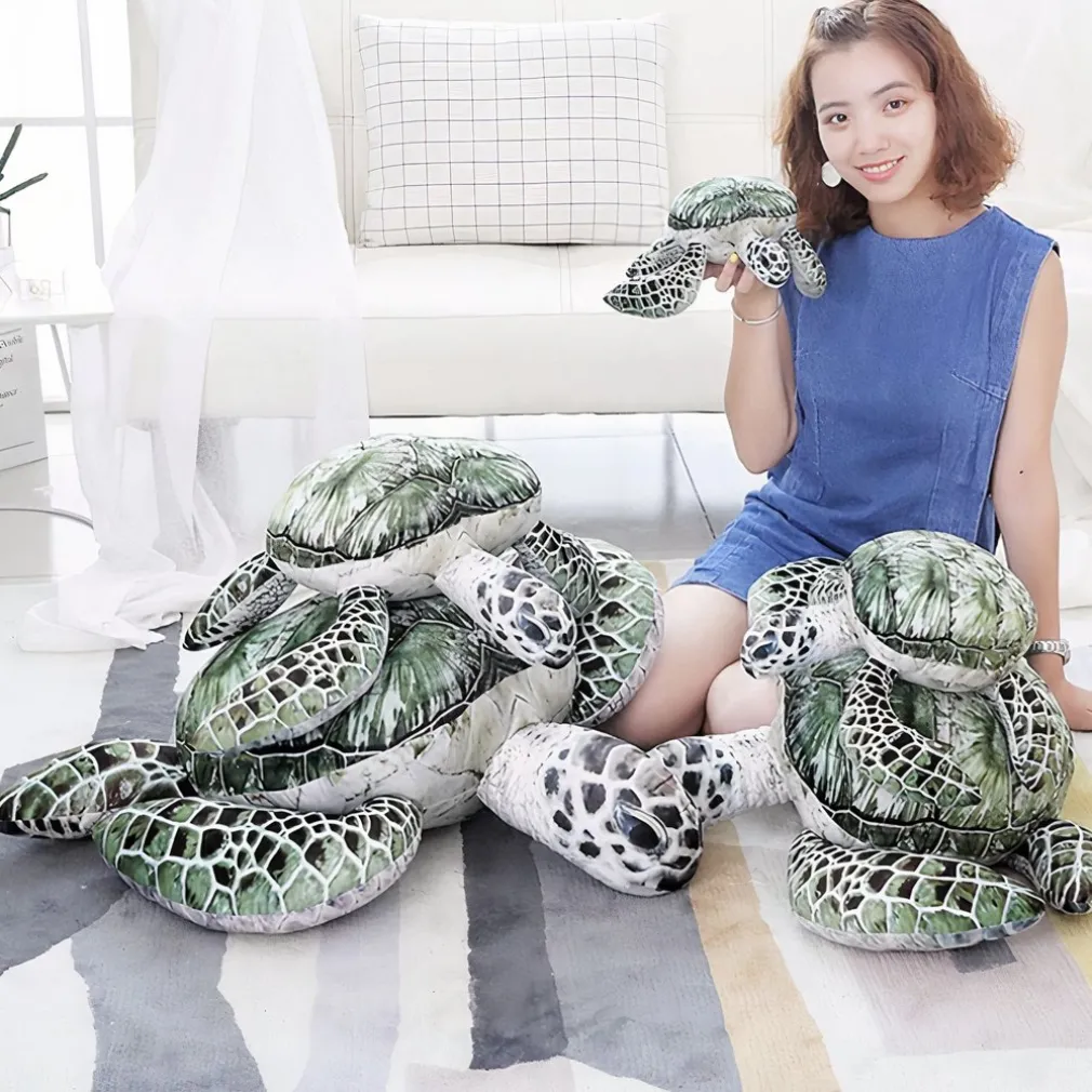 Peluche tortue de mer verte