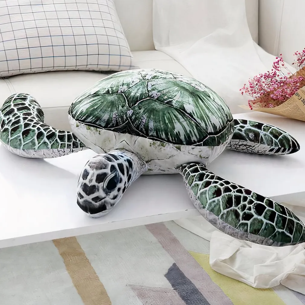 Peluche tortue de mer verte