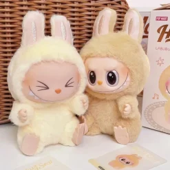 Peluche type Labubu boîte mystère assis