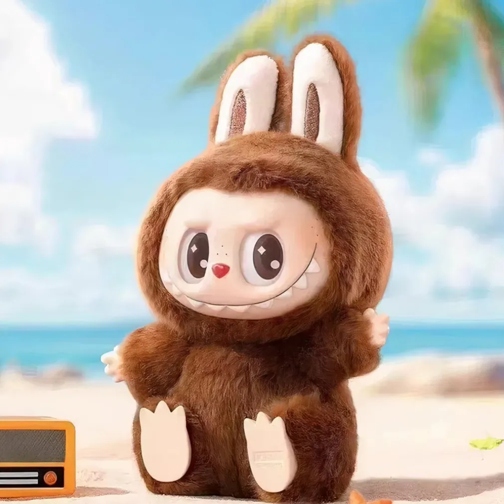 Peluche type Labubu boîte mystère assis