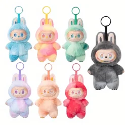 Peluche type Labubu boîte mystère couleurs pop