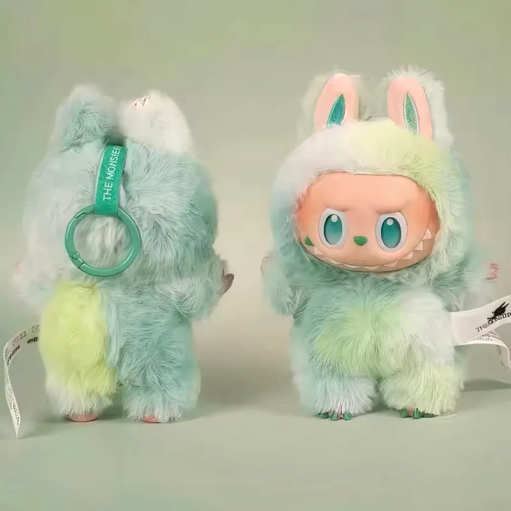 Peluche type Labubu boîte mystère couleurs pop