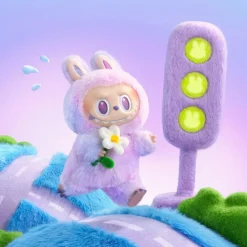 Peluche type Labubu boîte mystère couleurs pop