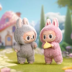Peluche type Labubu boîte mystère debout
