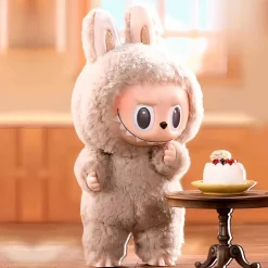 Peluche type Labubu boîte mystère debout