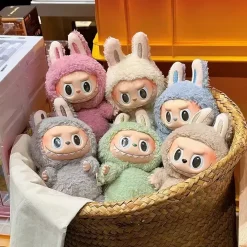 Peluche type Labubu boîte mystère debout