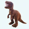 Peluche tyrannosaure marron féroce